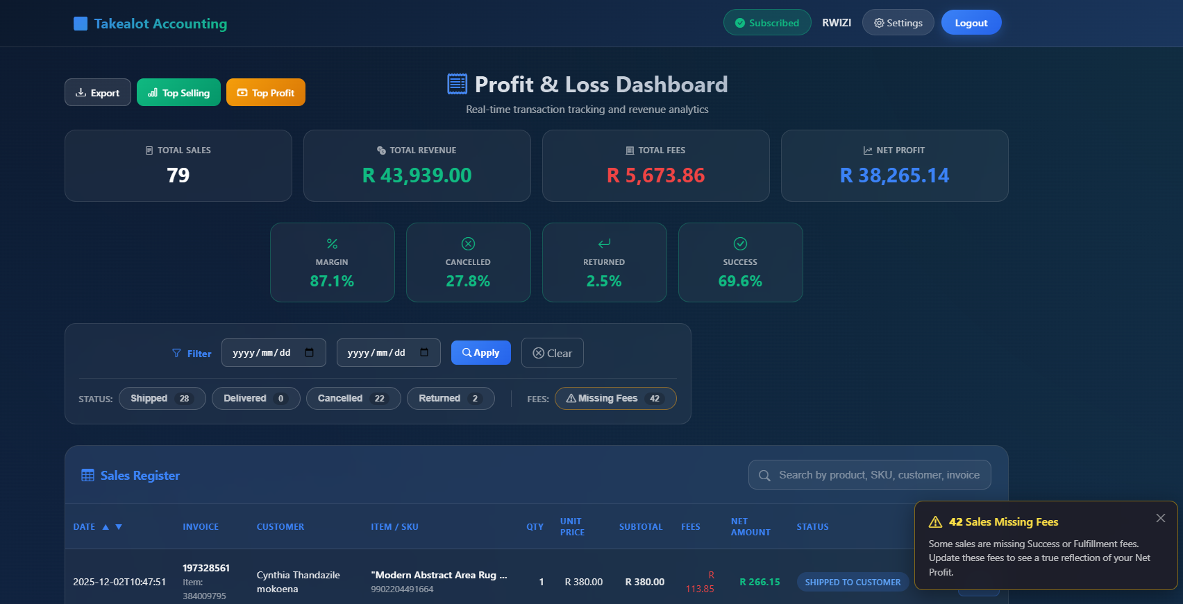 Dashboard Preview